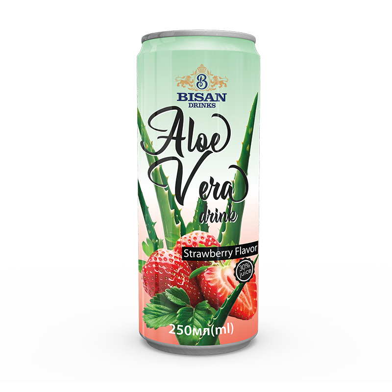 Напій Aloe Vera drink Strawberry 250мл ж/б