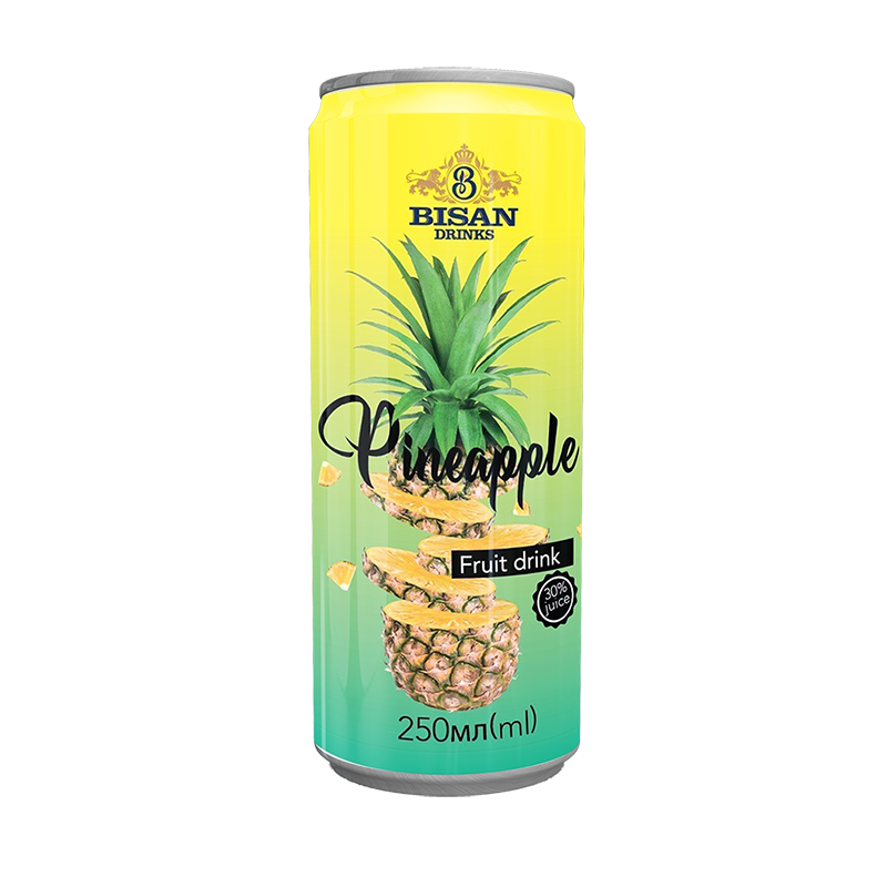 Напій 30% fruit juice drink PINEAPPLE 250мл ж/б