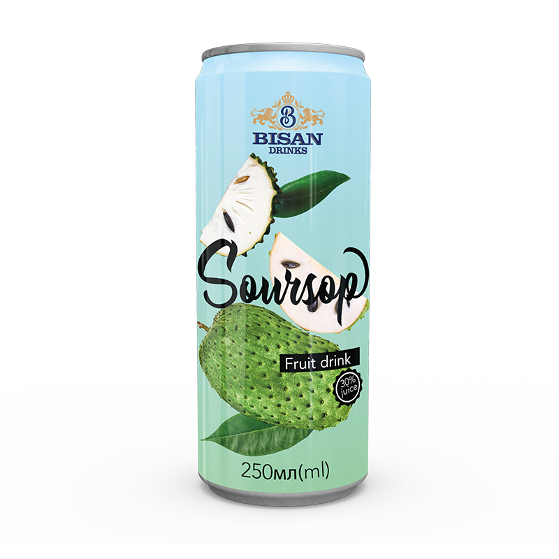 Напій 30% fruit juice drink SOURSOP 250мл ж/б
