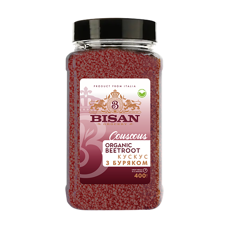 Кускус органічний з буряком BISAN 400г