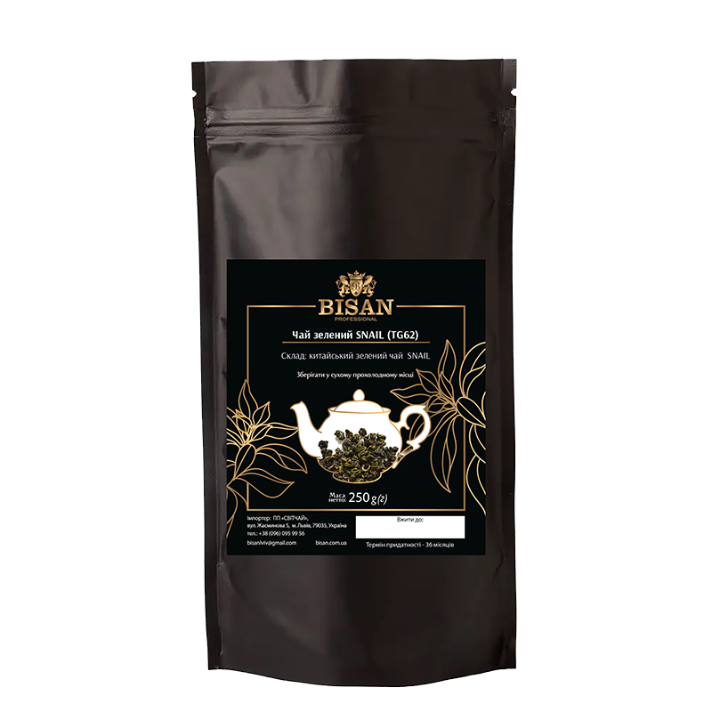 Чай зелений SNAIL (TG62) 250 гр.